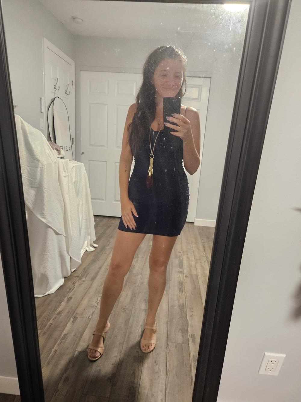 Blue Bodycon Mini Dress